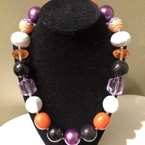 Handmade Girl’s Halloween Inspired Chunky Necklace